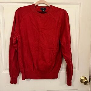 Brooks Brothers Vibrant Red Crewneck Sweater